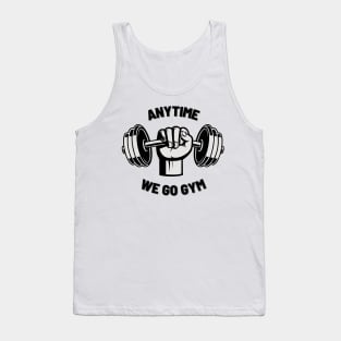 Anytime Fitness | Anytime We Go Gym Dumbbell Logo Tank Top